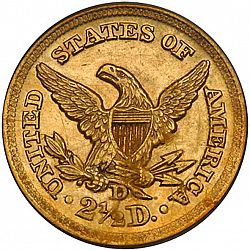 2.50 dollar 1857 Large Reverse coin