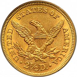 2.50 dollar 1860 Large Reverse coin