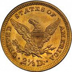 2.50 dollar 1862 Large Reverse coin