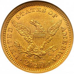 2.50 dollar 1866 Large Reverse coin