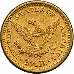 2.50 dollar 1871 Large Reverse coin
