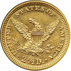 2.50 dollar 1874 Large Reverse coin