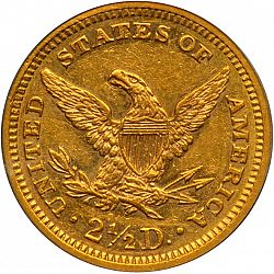 2.50 dollar 1875 Large Reverse coin