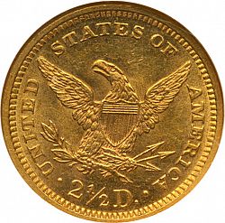2.50 dollar 1877 Large Reverse coin