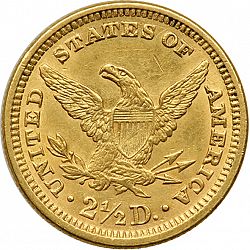 2.50 dollar 1878 Large Reverse coin