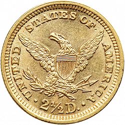 2.50 dollar 1892 Large Reverse coin