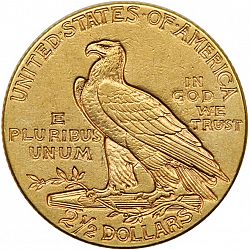 2.50 dollar 1912 Large Reverse coin