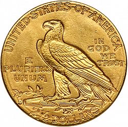 2.50 dollar 1914 Large Reverse coin