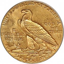 2.50 dollar 1925 Large Reverse coin