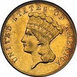 3 dollar 1884 Large Obverse coin