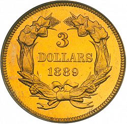 3 dollar 1889 Large Reverse coin