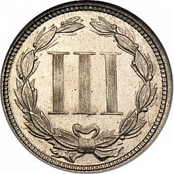3 cent 1873 Large Reverse coin