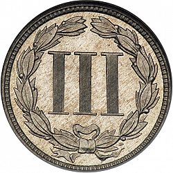 3 cent 1882 Large Reverse coin