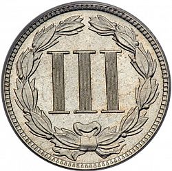 3 cent 1889 Large Reverse coin