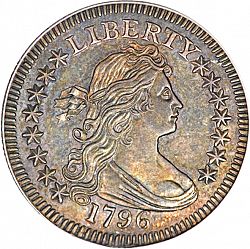 50 cents 1796 Large Obverse coin