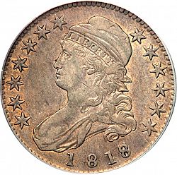 50 cents 1818 Large Obverse coin