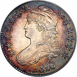 50 cents 1826 Large Obverse coin