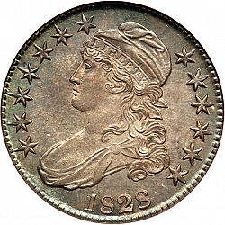 50 cents 1828 Large Obverse coin