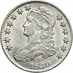 50 cents 1830 Large Obverse coin