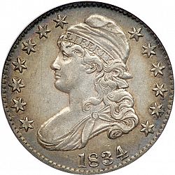 50 cents 1834 Large Obverse coin