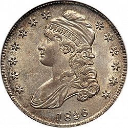 50 cents 1836 Large Obverse coin