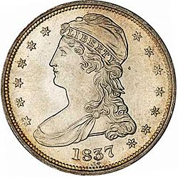 50 cents 1837 Large Obverse coin