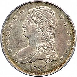 50 cents 1838 Large Obverse coin