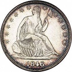 50 cents 1846 Large Obverse coin