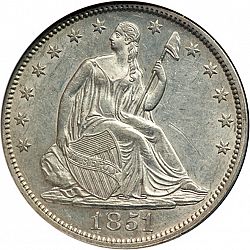 50 cents 1851 Large Obverse coin