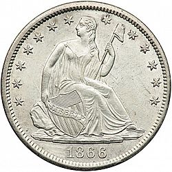 50 cents 1866 Large Obverse coin