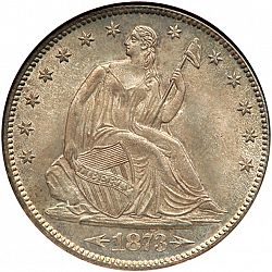 50 cents 1873 Large Obverse coin