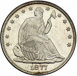 50 cents 1877 Large Obverse coin