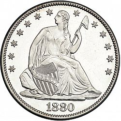 50 cents 1880 Large Obverse coin