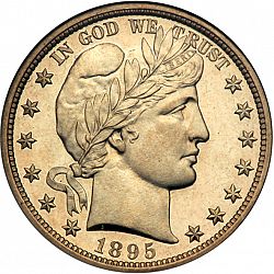 50 cents 1895 Large Obverse coin