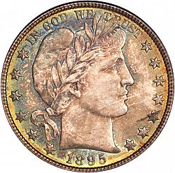 50 cents 1895 Large Obverse coin