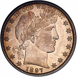 50 cents 1897 Large Obverse coin