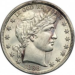 50 cents 1898 Large Obverse coin