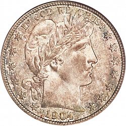 50 cents 1904 Large Obverse coin