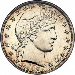 50 cents 1906 Large Obverse coin