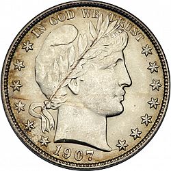 50 cents 1907 Large Obverse coin