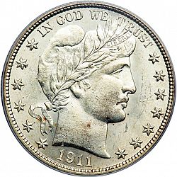 50 cents 1911 Large Obverse coin