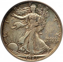 50 cents 1921 Large Obverse coin