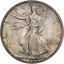 50 cents 1927 Large Obverse coin