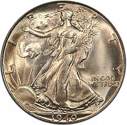 50 cents 1940 Large Obverse coin