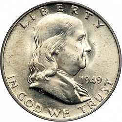 50 cents 1949 Large Obverse coin