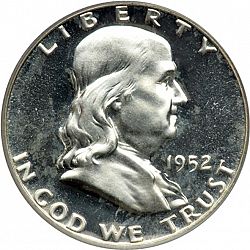 50 cents 1952 Large Obverse coin