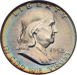 50 cents 1952 Large Obverse coin