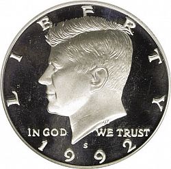 50 cents 1992 Large Obverse coin