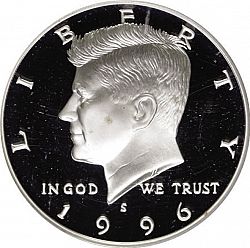 50 cents 1996 Large Obverse coin