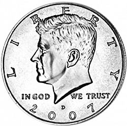 50 cents 2007 Large Obverse coin